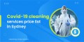 Economical Covid-19 Cleaning Service Price List In Sydney - Cleaning Corp